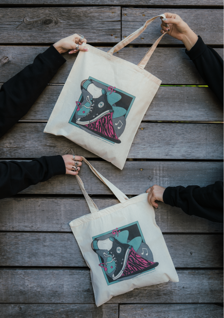Sticky Shoe Tote